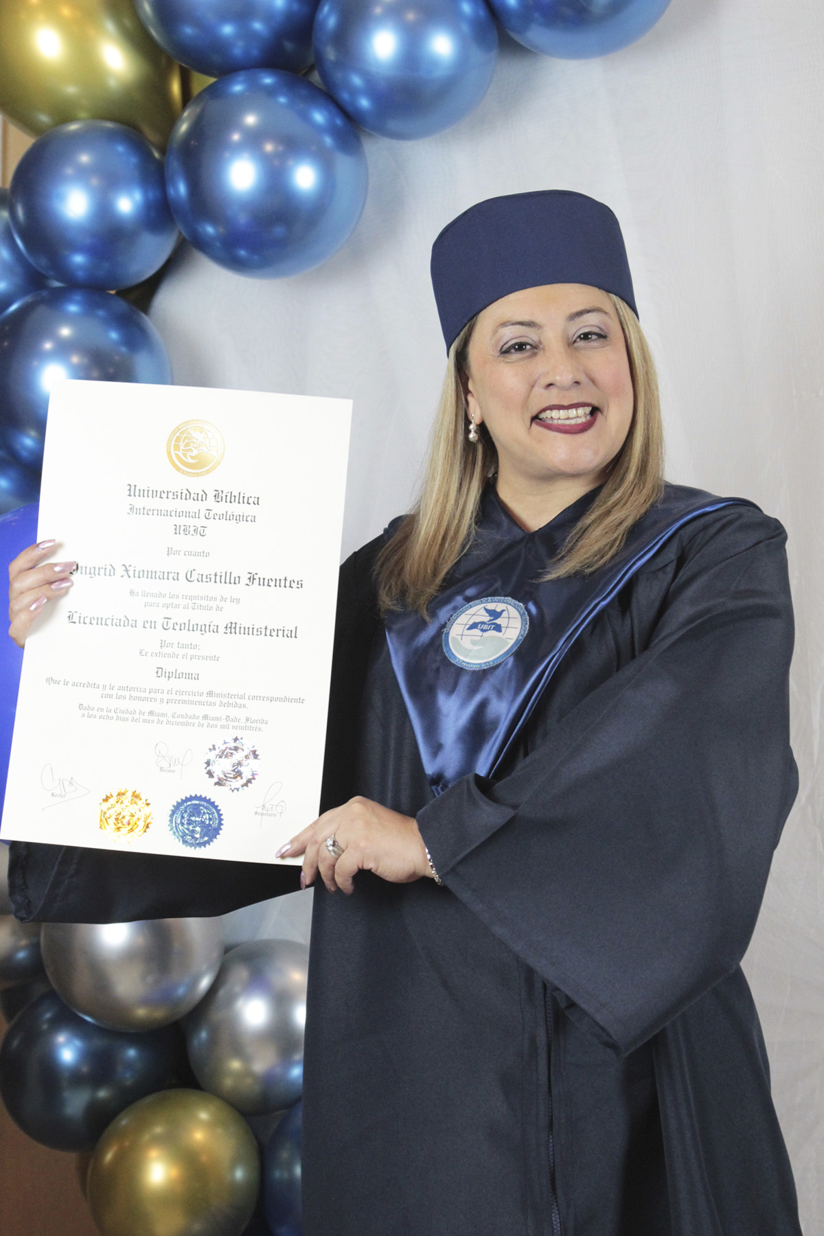 Graduanda UBIT: Ingrid Xiomara Castillo Fuentes
